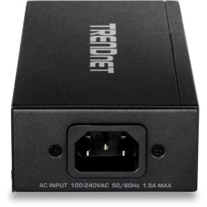 TRENDnet TPE-117GI Gigabit PoE++ Injector, Up to 60W power, Wall mount, Integrated power supply